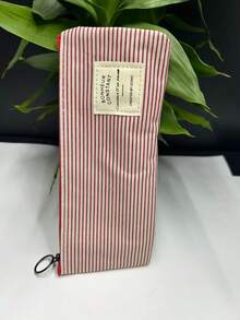 Creative Fresh Style Pencil Case, Striped Oxford Cloth Storage Bag, Stationery Box, Pencil Pouch, Cosmetic Bag, Back To School Essential - Multicolor - View 13