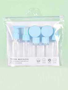 1 Set Travel Cosmetic Refillable Bottles, Portable Toiletry Bag With Spray Bottles, Lotion, Shampoo, Cream Containers - Multicolor - View 11