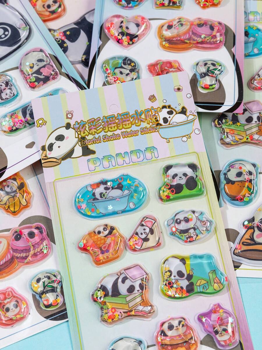 Colorful 3D Epoxy Resin Stickers - Solid Stickers - Cute Animal Series, Exquisite Appearance, 3D Design, Waterproof Self-Adhesive Decorative Stickers, Comfortable Touch, Strong Decorative Atmosphere, Suitable For DIY Decoration, Toys, Instruction Manuals, Diaries, Notebooks, Laptops, Phone Cases, Etc. - Multicolor - View 1