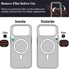 Hadaasi 1pc Black IMD Magnetic Wireless Charging Phone Case, Detachable Metal Lens Frame, Metal Buttons, Strong Magnetism, Fast Charging, Matte Texture, Full Coverage, Anti-Scratch, Anti-Drop, Anti-Yellowing Protective Cover Compatible With Apple 17 Pro/17 Pro Max, Apple Air, 17/16 Pro/16 Pro Max/16 Plus/16/16E/SE4/15 Pro/15 Pro Max/15 Plus/15/14 Pro/14 Pro Max/14 Plus/14/13 Pro/13 Pro Max/13/13 Mini/12 Pro/12 Pro Max/12/12 Mini/11 Pro Max/11/11 Pro - Black - View 11