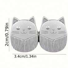 1/2/3/4 Pairs Cat Buckle Detachable Waist Cincher, No Sewing Denim Waist Shaper For Cats - Multicolor - View 10