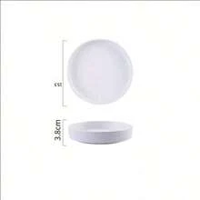 以6英寸款为例，其直径15.5厘米、深度3.8厘米，兼具盘子和碗的功能。它既可以作为深盘盛放意面、沙拉，也可以作为汤碗盛放浓汤和炖菜。圆润宽边设计搭配简洁的高侧壁线条，营造出简约优雅的风格，视觉上更显厚重稳重。白色款清新百搭，黑色款则沉稳大气，更适合搭配不同的菜肴和餐桌摆设。 - 白色 - 查看 10