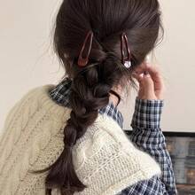 1pc/2pcs/2026pcs New Year Burgundy Hair Clips - Non-Slip Minimalist Design Portable Elegant Hair Accessories New Year Edition,Summer,Holiday,Travel - Multicolor - View 10