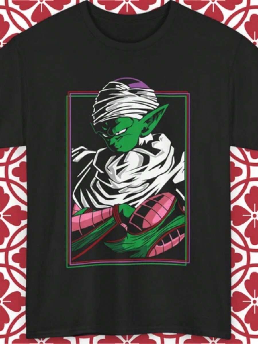 Piccolo-Shirt Z Anime Manga Graphic Unisex S-5XL 1 Of 2 - 黑色 - 查看 1