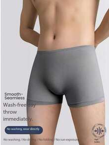 5 piezas/paquete Calzoncillos desechables estériles para hombres, ropa interior de viaje, talla grande, pantalones cortos tipo bóxer transpirables para uso diario - Multicolor - Ver 2