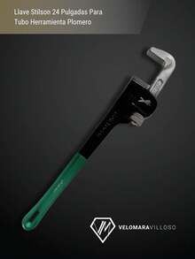 Llave Stilson 24 Pulgadas Para Tubo Herramienta Plomero Pinza Presion Profesional - boca plana - Ver 3