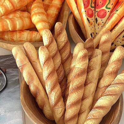 Creative Pizza Bread Shaped Ballpoint Pen, Funny Food Themed 0.5mm Ballpoint Pen, Unique Cartoon Stationery, Essential For Students And Office Workers Back To School
