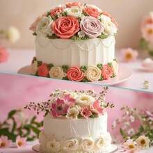 2Pcs Cake Arch Guide Tool, Fondant Cake Arc Ruler, Cakes Decorating Gadgets Flip Cakes Arc Ruler, Decorative Marking Divider Aid For Home Bakeries Pastry Shops(Style A) - Style B - View 7