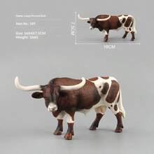 Realistic Farm Animal Model Figurines - Buffalo, Bull, Rhinoceros, Yak - Early Education Toys - Suitable For Couples, Cats, Women, Men, Christmas, Toys, Demons, Interactive, Party Games, Birthday Gifts, Holiday Gifts, Perfect Gifts - Multicolor - View 9