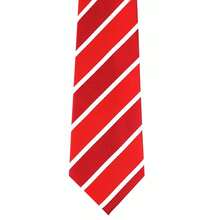 Secdtie Men's Classic Stripe Jacquard Woven Silk Tie Formal Party Suit Necktie - Đỏ và Trắng - Xem 5