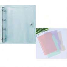 PVC Loose Leaf Binder A5/A6/A4 Transparent Notebook Cover - Clear - View 29
