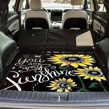 1件装印花汽车后备箱垫，户外野餐垫，通用尺寸，汽车后备箱货物保护垫 | 适用于轿车、卡车、SUV的专用后备箱地垫 | 保持车辆清洁 - 後車廂墊 - 查看 11