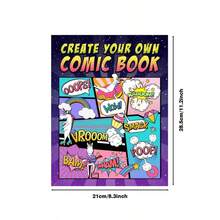 1 Blank Comic Book, 24 Pages | Use Various Templates To Create Your Own Unique Adventure Stories, Suitable For Teenage And Adult Painting And Story Creation Enthusiasts (Pen Not Included) - A - View 3