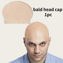 Realistic Bald Cap - Men's Latex Bald Cap, Lightweight And Comfortable, Suitable For Makeup Parties, Pranks, Stage Performances - Wig Styling, Novelty Props Or Events (Unisex) - Multicolor - View 2