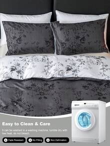 Bộ 1/2/4 vỏ gối in hình cây cỏ, thoáng khí, mềm mại và thoải mái, có khóa cài kiểu phong bì, thích hợp cho phòng ngủ, ghế sofa, trang trí nhà cửa theo phong cách cổ điển, lấy cảm hứng từ phòng ngủ, phòng khách, bộ đồ giường ngủ, không kèm ruột gối, phù hợp cho mọi mùa. - Nhiều màu - Xem 7