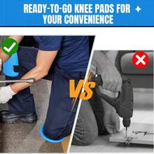 柔软泡沫护膝 - 增强膝部保护，减震防滑，透气舒适，符合人体工学设计，适用于园艺、家务、运动、健身和户外活动 - 必备安全装备 - A - 查看 8