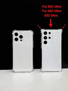 1pc Transparent Personalized Fashion Thickened Four Corners Anti-Fall Organ Print Phone Case, Compatible With Apple And Compatible With Samsung Series. For IPhone 17 /16/ 15/14/13/12/11/Plus/Pro/Pro Max 17Air And Galaxy S25/S24 Plus/S23/S22/S21 Ultra - 彩色 - 查看 7
