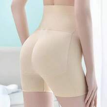 Calcinha Short Levanta Bumbum Aumenta - Enchimento Bunda - Bege - Visão 1