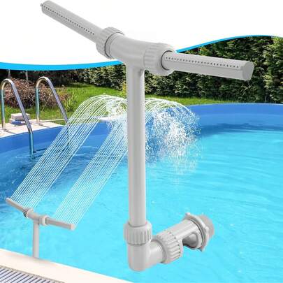 1 Stück Schwimmbad Brunnenpumpe - Boden-/Untergrund-Dual-Brunnenpumpe, Hochdruckwasserfall und Schwimmbad-Brunnen, Unterwasser-Pool-Zubehör und Boden-Pool-Zubehör