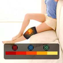 USB Powered Dual Knee Heating Massager - With 3 Heating Modes - & Plug & Play USB - Ideal Gift For Home & Travel - Knee Heating Massager, Suitable For Elderly Use - Black - View 4