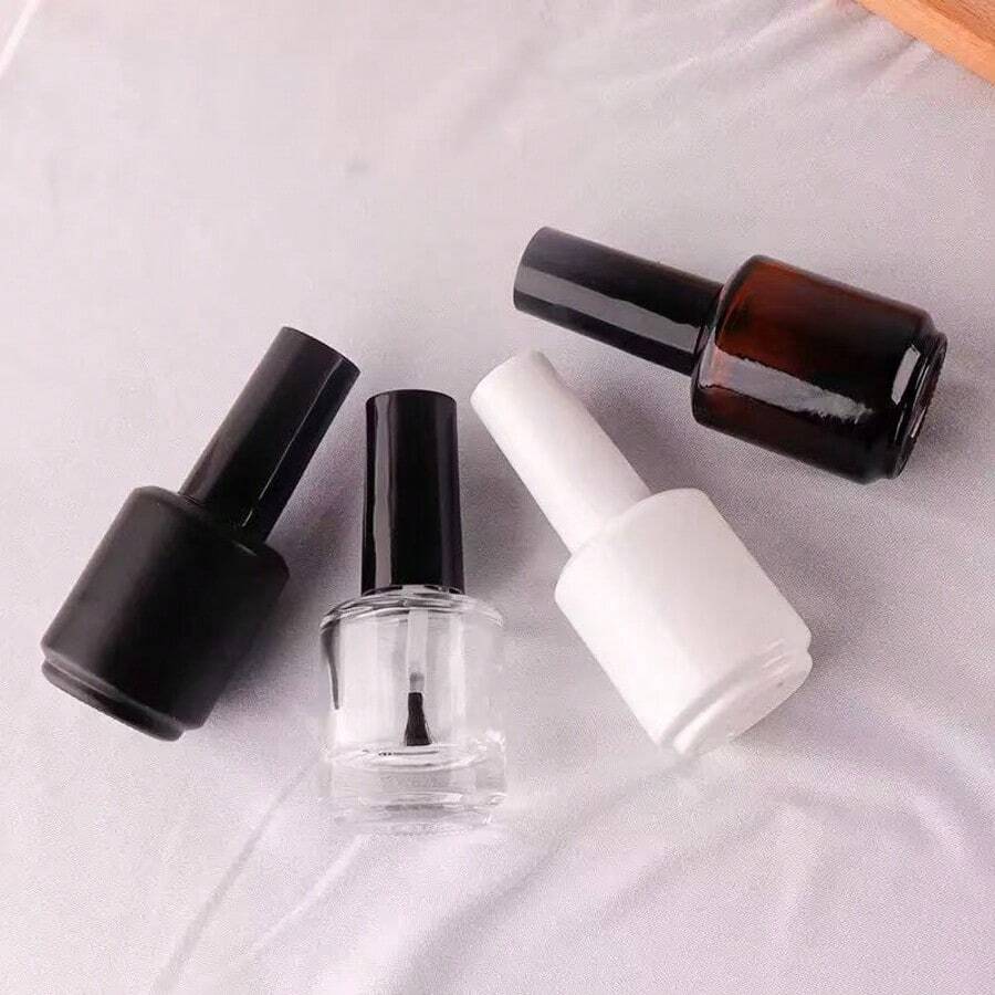 1pc 10ml Nail Polish Refillable Bottle, Gel Nail Polish Refill Bottle - Clear - View 1