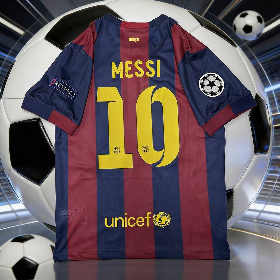 FC Barcelona 2010/11 UCL Home Jersey – #10 Retro Replica + 48 Hour Shipping - 預設 - 查看 1
