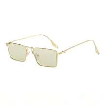 1pc Women's Fashion Minimalist Retro Chic Eyeglasses - Gold - View 2