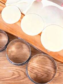 3/5PCS Stainless Steel Dumpling Molds, Round Cookie Cutters, Dough Cutters For Homemade Dumplings, Biscuits & Pastries - Multicolor - View 8