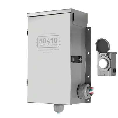 Manual Transfer Switch 50A Generator Transfer Switch Kit NEMA 3R 12500W 120/240V