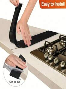 21/25/30inch,Stove Counter Gap Cover T-Shaped Silicone Rubber Strip For Kitchen Oil-Gas Slit Filler Heat Resistant Mat Oil Dust Water Seal,(White/Gray/Black)-ASDF - Multicolor - View 8