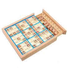 木制数独棋游戏,9格益智玩具,儿童桌面益智游戏(带题目) - 彩色 - 查看 15