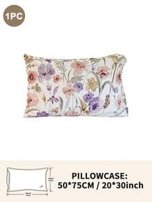 1pc/2pcs/4pcs Floral Print Pillowcase, Breathable Soft Comfortable, Envelope Closure Suitable For Bedroom Sofa Home Decor, Retro Style Bedroom Living Room Home Decor, Pillow Insert Not Included, Suitable For All Seasons - Multicolor - View 20