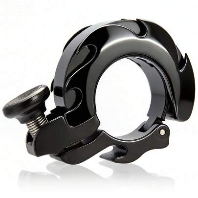 自行车铃铛 迷你铝合金铃铛 - 超响亮，升级版，适用于山地车、公路车和电动自行车 - 适配 19-25.4 毫米车把，是山地车的理想之选。