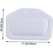 Almohada De Bañera De Lujo Con Tazas Reposacabezas De Spa Suave Y Lavable Cómoda Y Ligera. - como se muestra - Ver 3