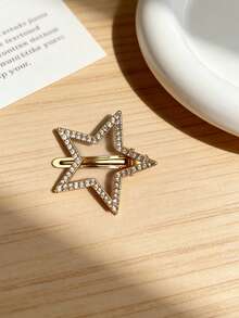 1件装热门！闪亮钻石发夹套装，星月花朵侧夹，奢华星月发夹，闪亮钻石刘海侧夹，斋月开斋节星月发夹，奢华闪亮水钻头巾侧夹，女士 - 彩色 - 查看 33