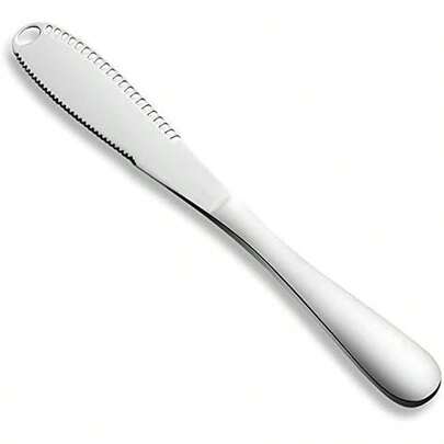 The Better Butter Spreader Knife, Butter Knife Spreaders, Stainless Steel Butter Knives Curler, Butter Knifes For Cold Butter Slicer With Holes, Butter Grater, 3 In 1 Kitchen Gadgets Serrated