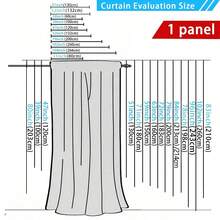 1pc Elegant Gray & White Blackout Curtain, Beige & Gray Divider Door Panel, Bathroom Shower Curtain - Black Backing, Thick, Rod Pocket Design, Suitable For Kitchen Divider, Privacy And Thermal Insulation In Living Room, Bedroom And Office - White Gray - View 3