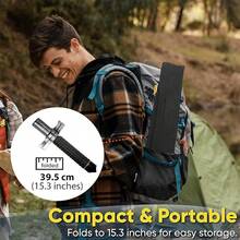 Straight-Grip Aluminium Alloy Outdoor Walking Stick, Telescopic Travel Walking Stick, Hiking Stick And Mountaineering Walking Stick - 26吋可伸縮 - 查看 7