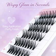 80PCS (8-15mm) Of Eyelash D Curly Mink Eyelash Expansion Kit, Natural Appearance And Soft Personal Long Eyelashes. Lash Clusters, Eyelash Clusters, Individual Eyelashes, Lashes, Lashes - 黑色 - 查看 9