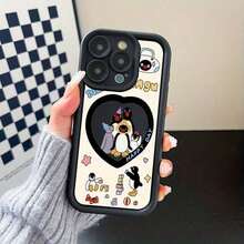 おしゃれな白い文字プリントのスマートフォンケースは、日常使用いにぴったりです。 - ブラック - チェックする 5
