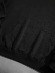 Men's Hooded Sweatshirt, Featuring Anime Character Designs, Street Casual Style, Suitable For Spring And Autumn Fashion, Perfect For Fashion Enthusiasts. - Black - View 5