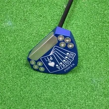 PT1限量版，Nine Elenev高尔夫推杆，CNC铣削6061航空铝材，等离子阳极氧化处理，自动平衡杆面和合金杆底螺丝，零扭矩。高尔夫球杆头 - PT1 poker - 查看 10