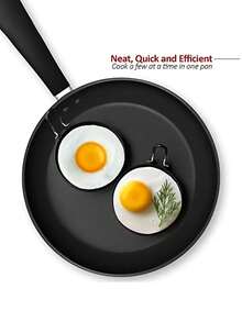 1个鸡蛋圈，鸡蛋模具，圆形煮蛋器，硅胶手柄煎蛋圈，烤盘煮蛋圈，不粘鸡蛋圈模具 - 彩色 - 查看 6