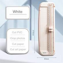 1PC Portable A5/A6 Paper Cutter Trimmer, Uncharged Manual Cutting Tool Made With Durable Plastic, School, Home, And Office Use - one-size - View 13