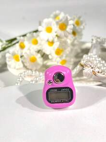 Máy đếm đeo ngón tay bằng nhựa hiện đại, có thẻ, phiên bản không giới hạn, máy bấm điện tử cầm tay, chạy bằng pin, màn hình hiển thị kỹ thuật số, thích hợp cho việc cầu nguyện/kiểm kê kho/tính toán/đếm. - Nhiều màu - Xem 5