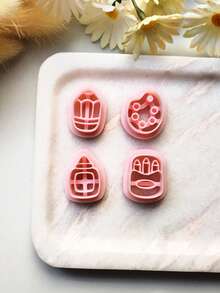 Art Studio Theme Polymer Clay Cutter Set, DIY Tools For Handmade Earrings & Jewelry Charms - TH219 - View 6