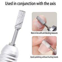 60 st 4 Grits med mini-dorn nagelkonst 3 mm mini-slipsandsringsband set elektrisk slipmaskin nagelsliphuvud nagel - Multifärgad - Visa 3