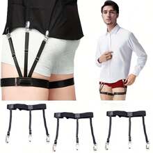 1pc/2pcs/4pcs Shirt Stays, Unisex Shirt Garters For Keeping Shirt Tucked In, Adjustable Shirt Holders - Multicolor - View 13