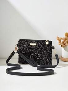 Glitter Shoulder Crossbody Bag, Women Small Handbag, Wristlet Purse - Multicolor - View 17