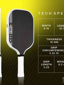 1pc Pro IV T700 Carbon Fiber Handle Pickleball Paddle - Original Carbon Fiber Surface - Scorpeus - 14mm/16mm - Technical Flexible Power - Propulsion Core - UPA-A And USAP Certified - Scorpeus - View 4